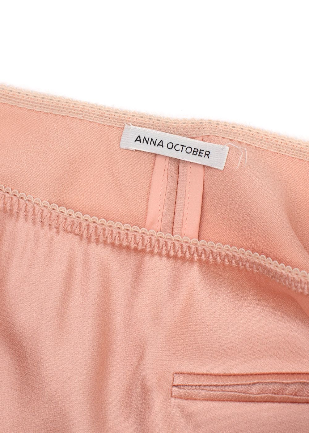 Anna October Leslie Peach Bias Cut Maxi Skirt Size S viscose