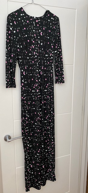 Erdem Evanna Jersey Maxi dress Size S Black viscose