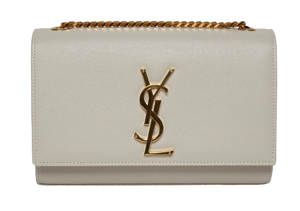 Saint Laurent Cream Kate Monogram Shoulder Bag Size 42 leather