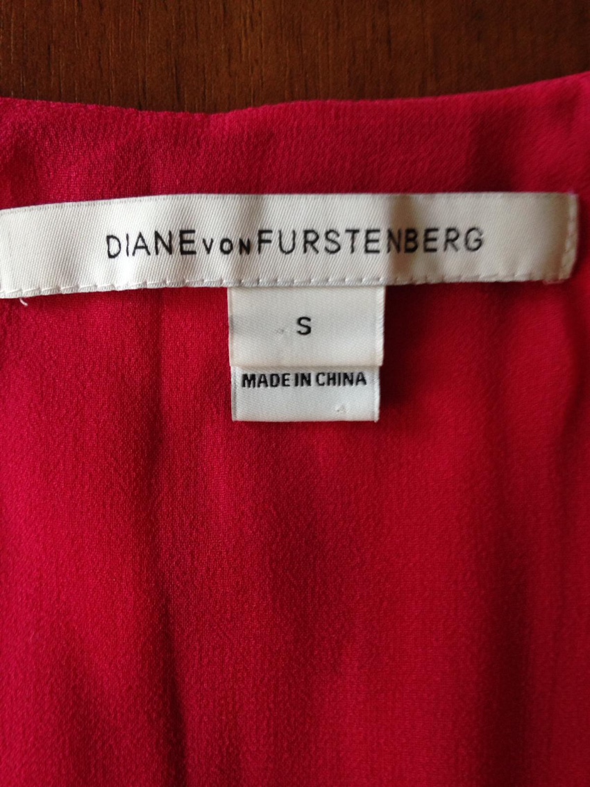 Diane Von Furstenberg Fuchsia Sleeveless Top Size S Pink fur