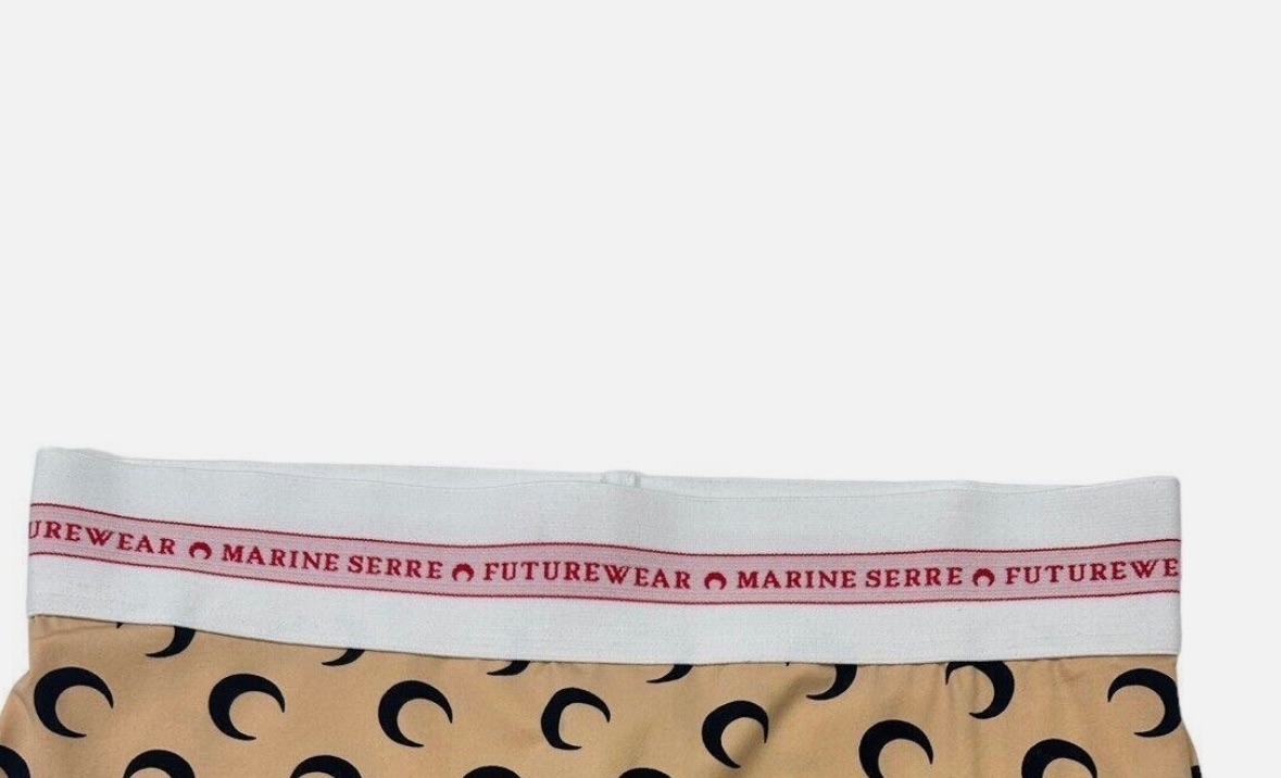 Marine Serre Crescent Moon Leggings Size M Nude /black polyamide/elastane