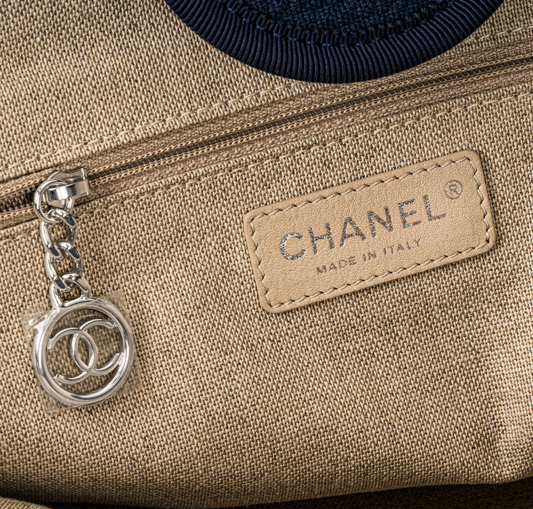 Chanel Blue Denim Deauville Shopper