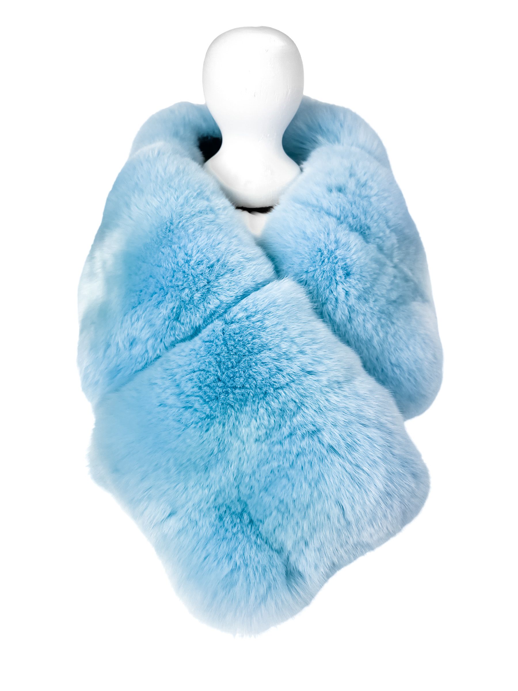 FurbySD Baby Blue Chinchilla Fur Stole/Collar