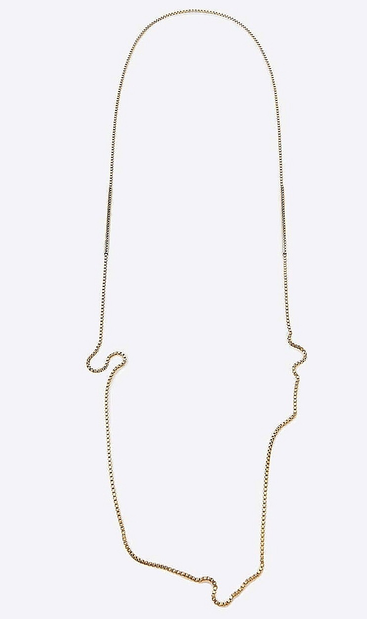 Jasmina Jovy 18ct Gold Plated Double Wrap Necklace Yellow silver