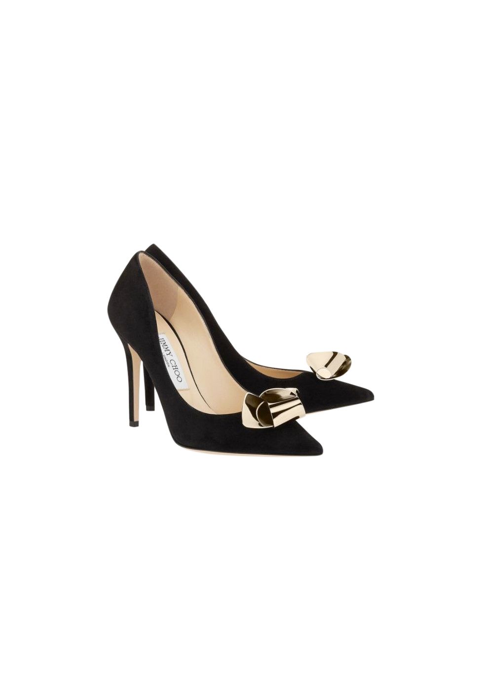 Jimmy Choo Vesna Black Suede 100mm Pumps Size 37.5