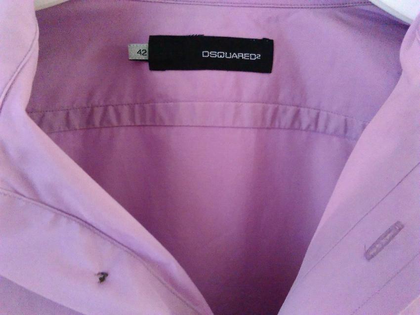 Preowned DSQUARED2 cotton shirt pink Size L