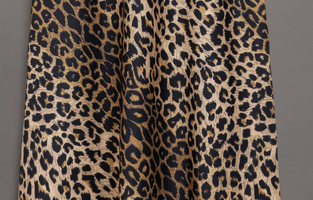 All Saints Leppo Leopard Print Slip Dress Size S polyester/elastane