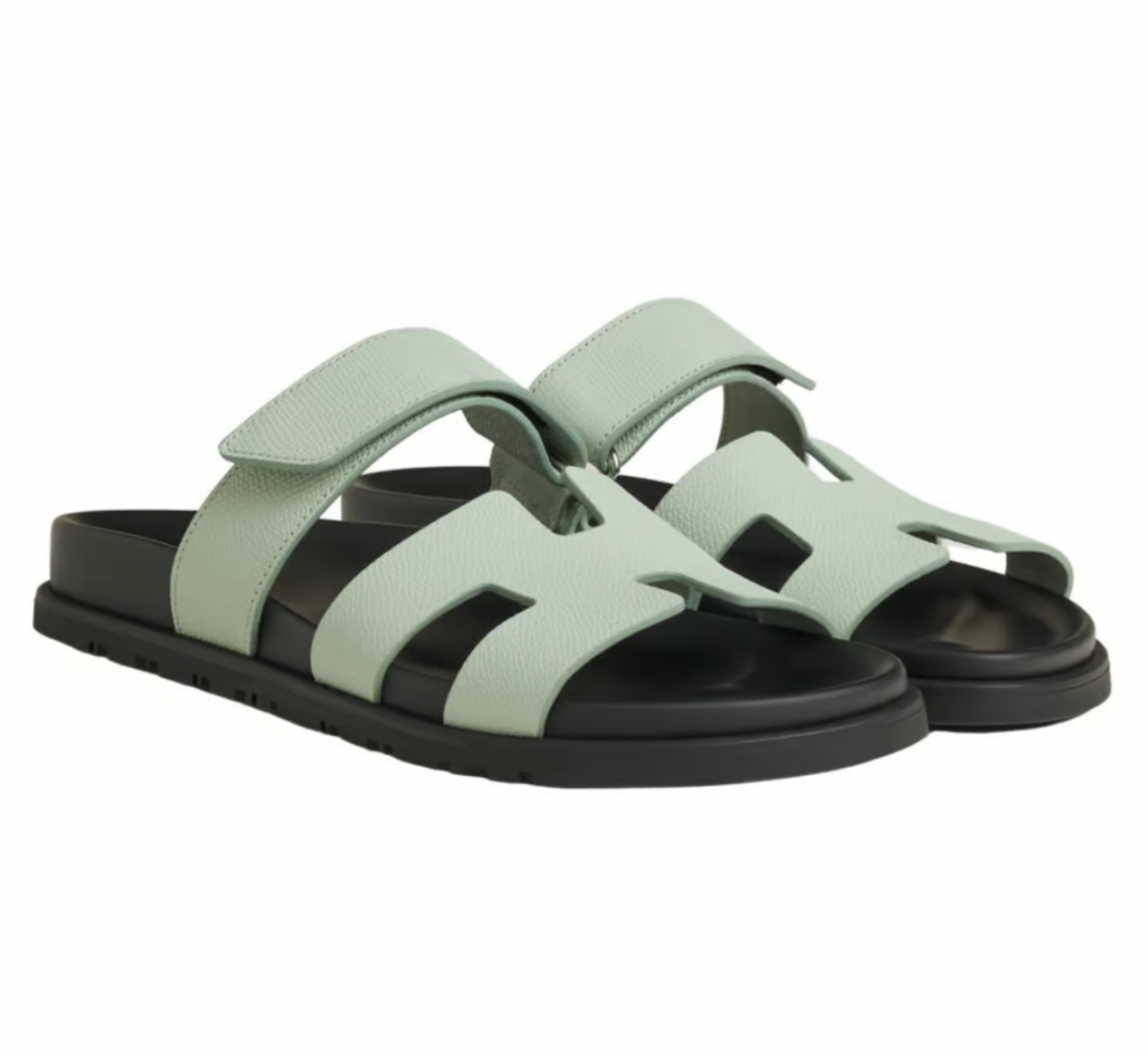 Hermes Vert Jade Chypre Sandals Size 36 leather