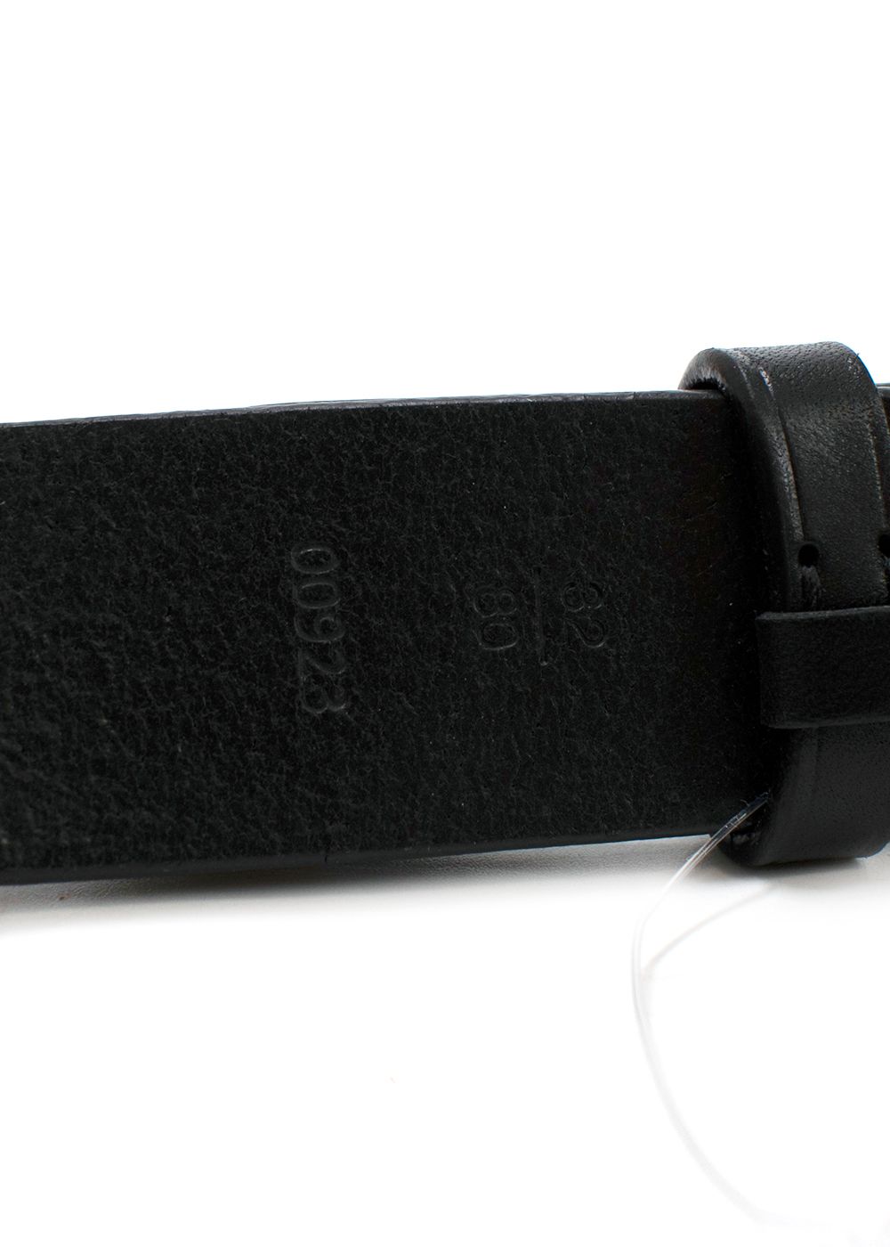 Ralph Lauren Purple Label logo-plaque leather belt Black