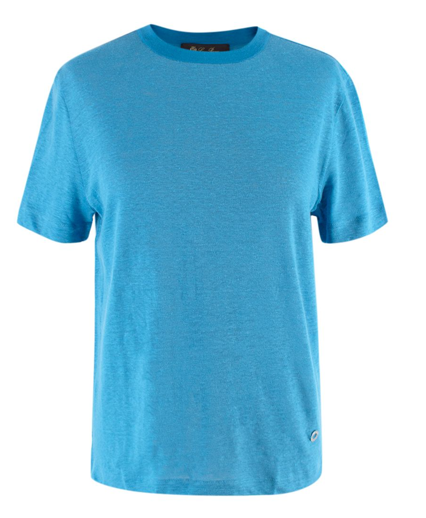 Loro Piana Blue Linen T-shirt Size XS