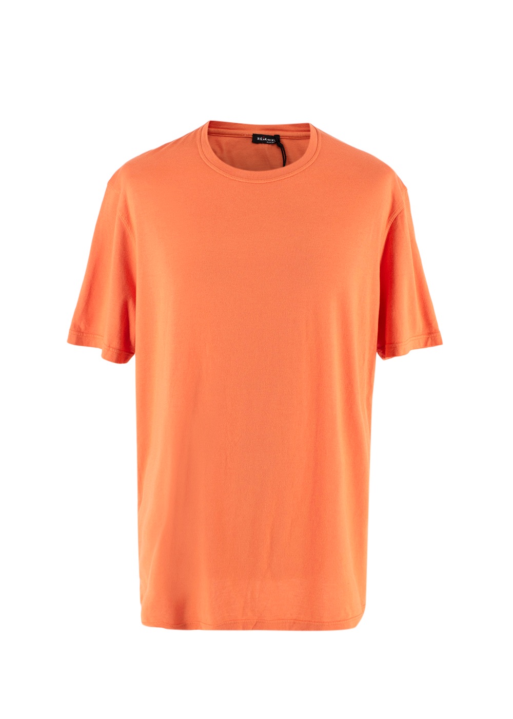 Men's Kiton Orange Classic  T-shirt Size XL cotton/cashemere