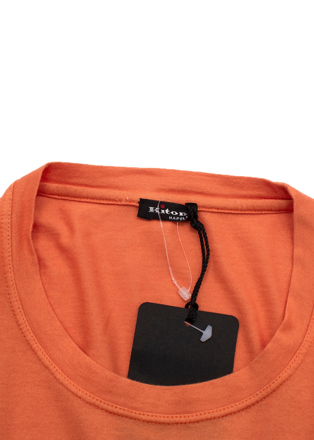 Men's Kiton Orange Classic  T-shirt Size XL cotton/cashemere