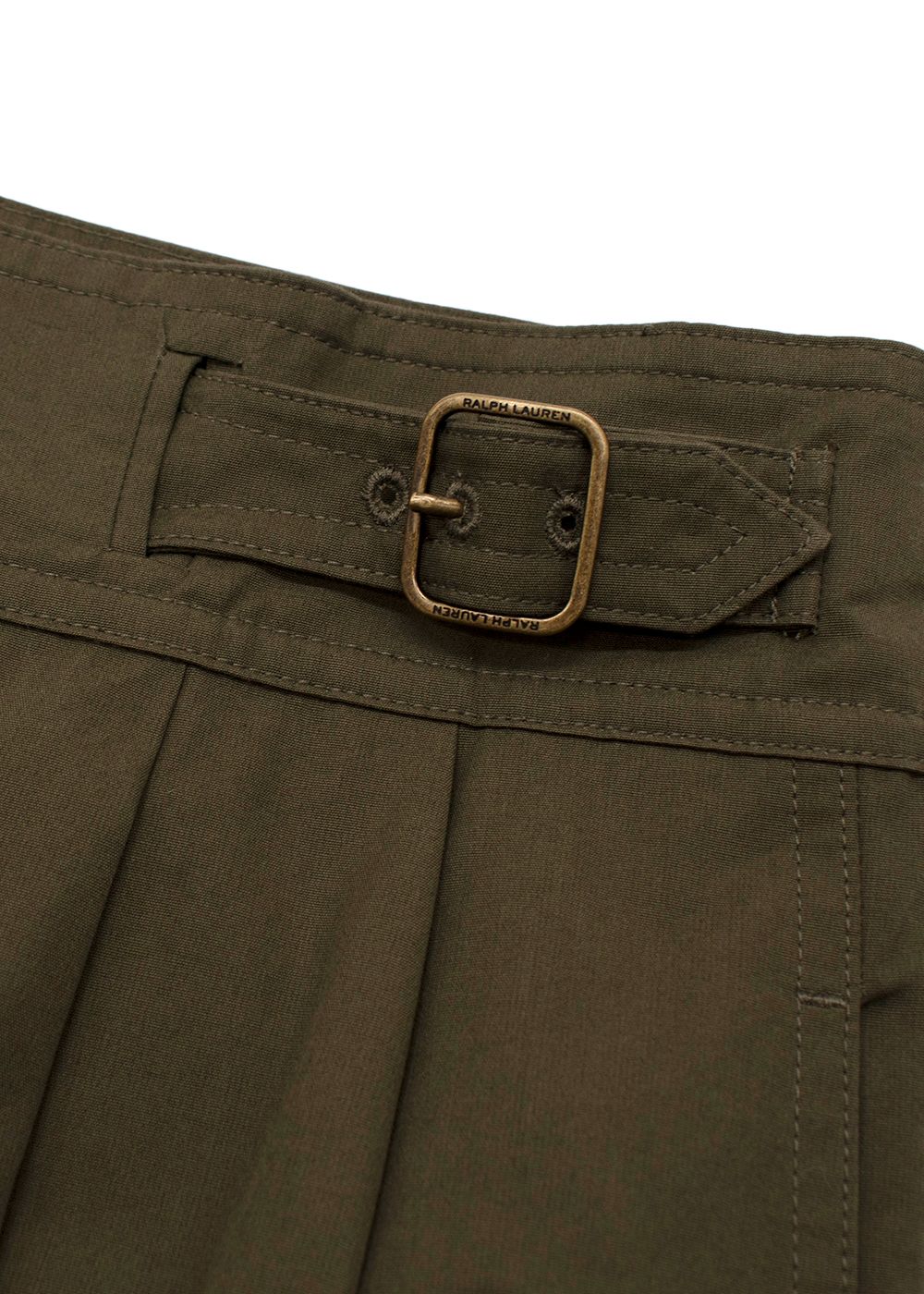 Ralph Lauren Khaki Anniston Cargo Trousers Size S cotton