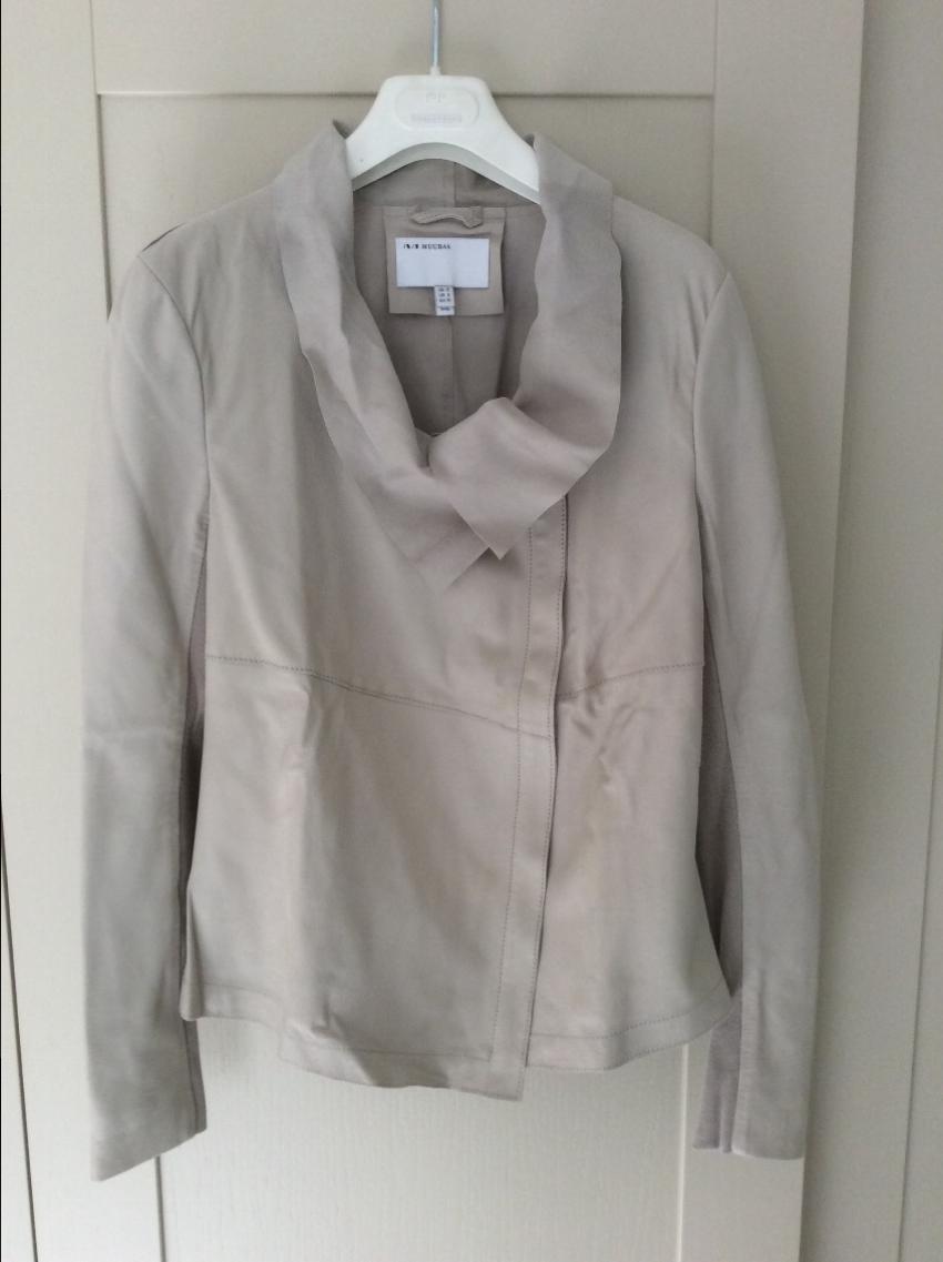 Preowned Muubaa beige leather jacket Size S Beige/Nude