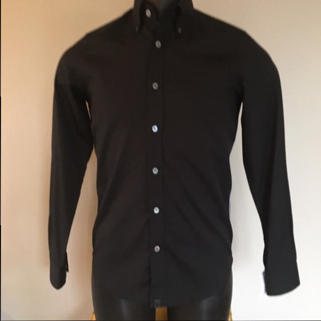 Men's Pretty Green Abor Black Shirt Size S cotton