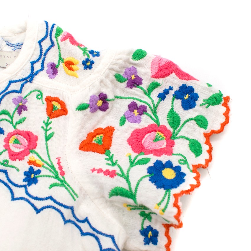 Stella McCartney Kids 2Y Multi Color Embroidered Top Size 18-24 Months