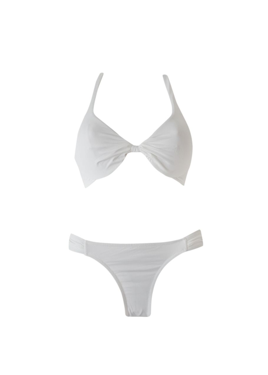 Melissa Odabash White Underwired Bikini Set Size XS polyamie