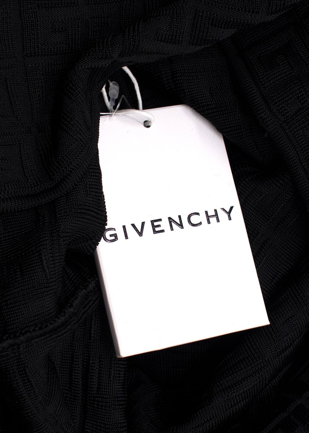 Givenchy Black 4G Monogram Knit Midi Dress Size S elastane/polyamide/viscose