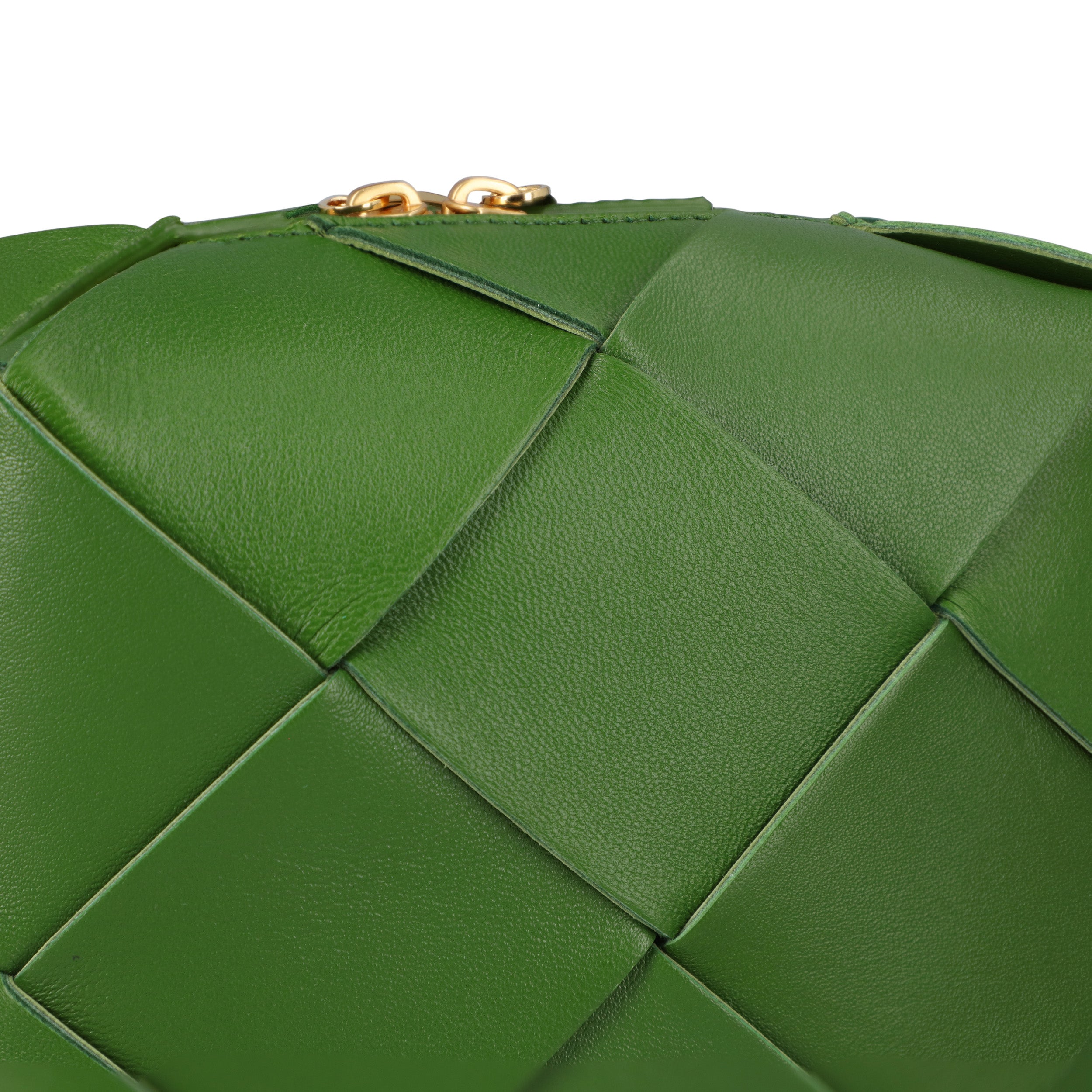 Bottega Veneta Khaki Mini Cassette Camera Bag green | green leather/lambskin leather