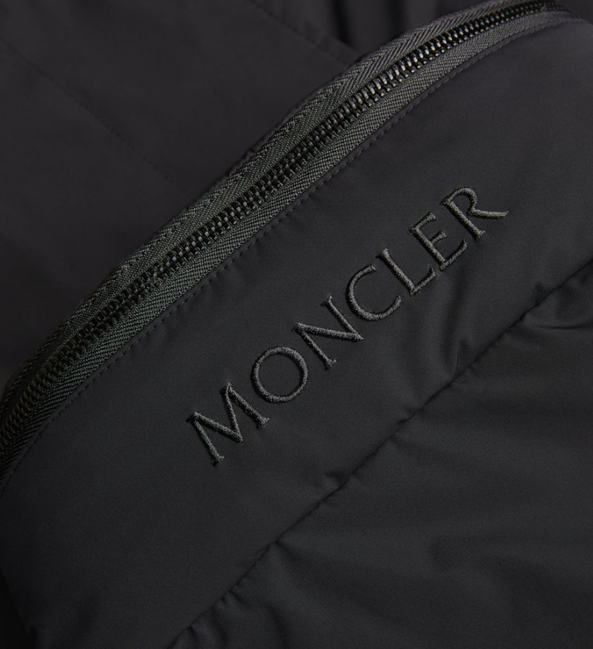 Moncler Black Nueltin Longline Puffer Jacket Size L