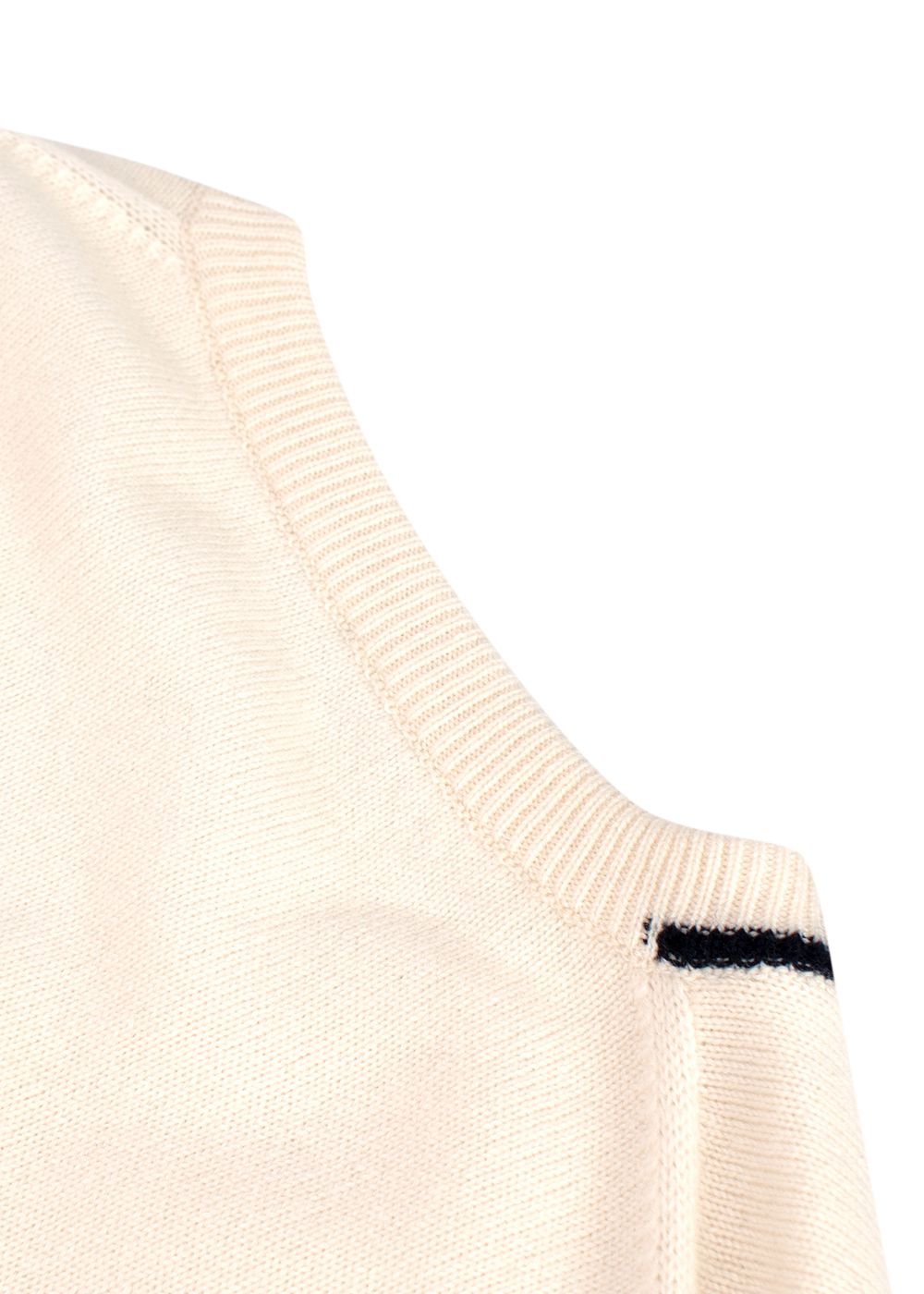 Pringle V-Neck Cream Longline Jumper Size S Creme cashmere