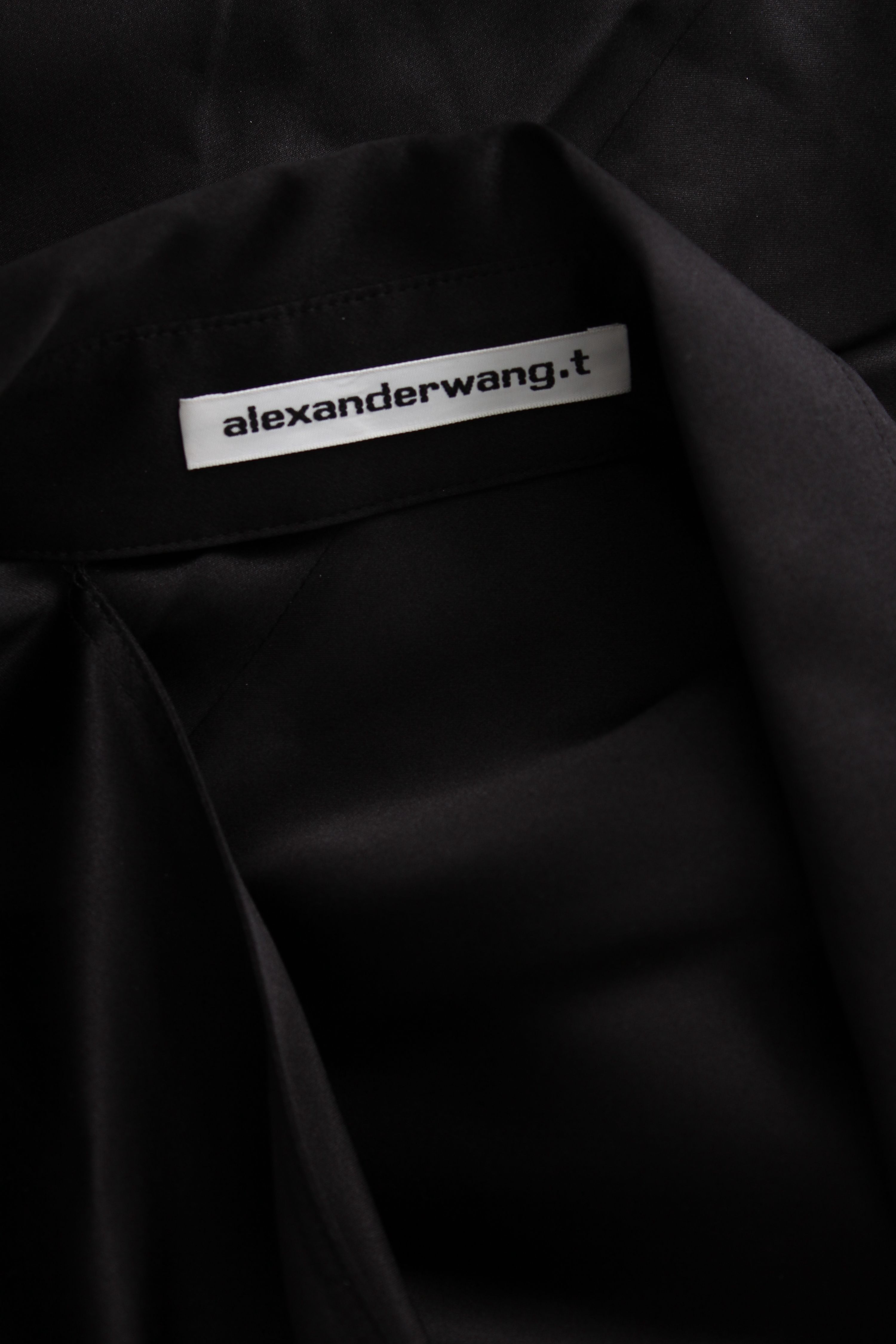 Preowned Alexander Wang Black Silk Cut Out Shirt Size S