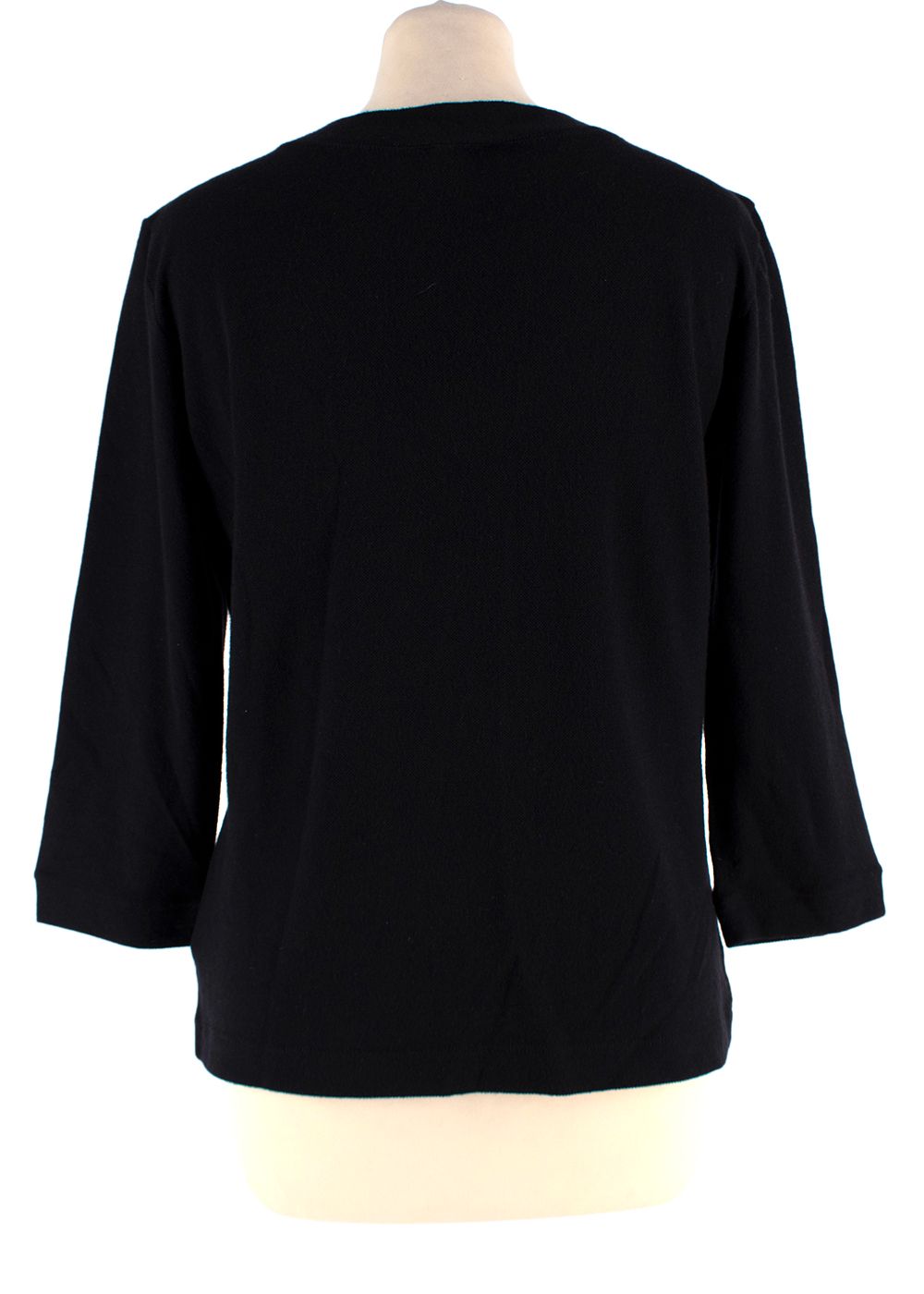 Giorgio Armani Black Cashmere Blend Top Size M cashmere/silk/elastane