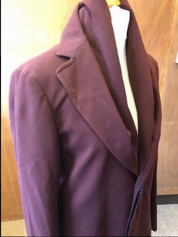 Preowned John Paul Gaultier Claret Coat Size M Red polyester