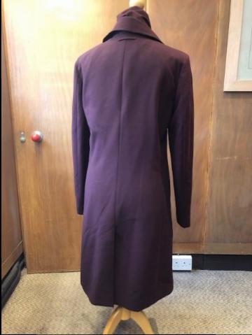 Preowned John Paul Gaultier Claret Coat Size M Red polyester