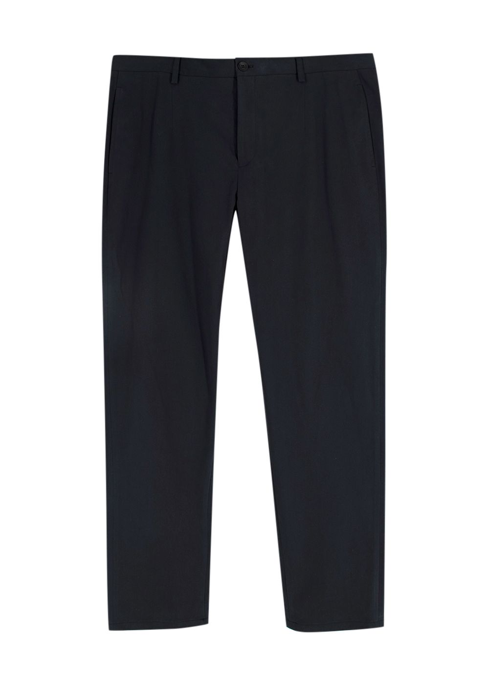 Men's Giorgio Armani Navy Cotton Blend Trousers Size XXL