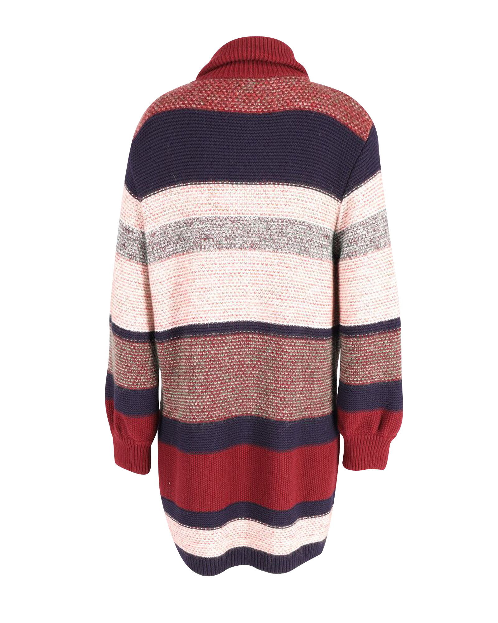 Preowned Chloe Striped Multicoloured Cardigan Size S multicolor print wool/hair/laine