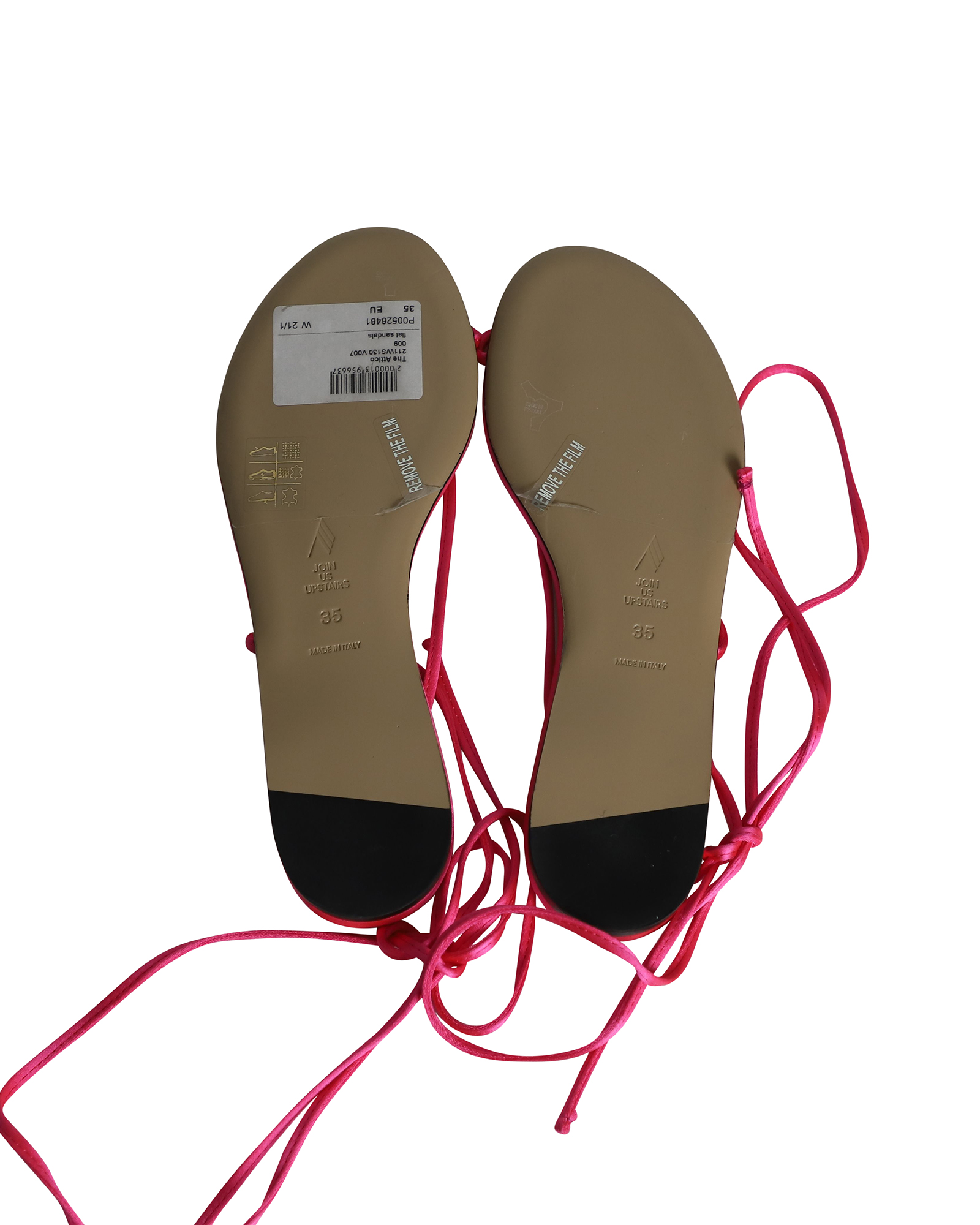 The Attico Kika Lace Up Thong Sandals Size 35