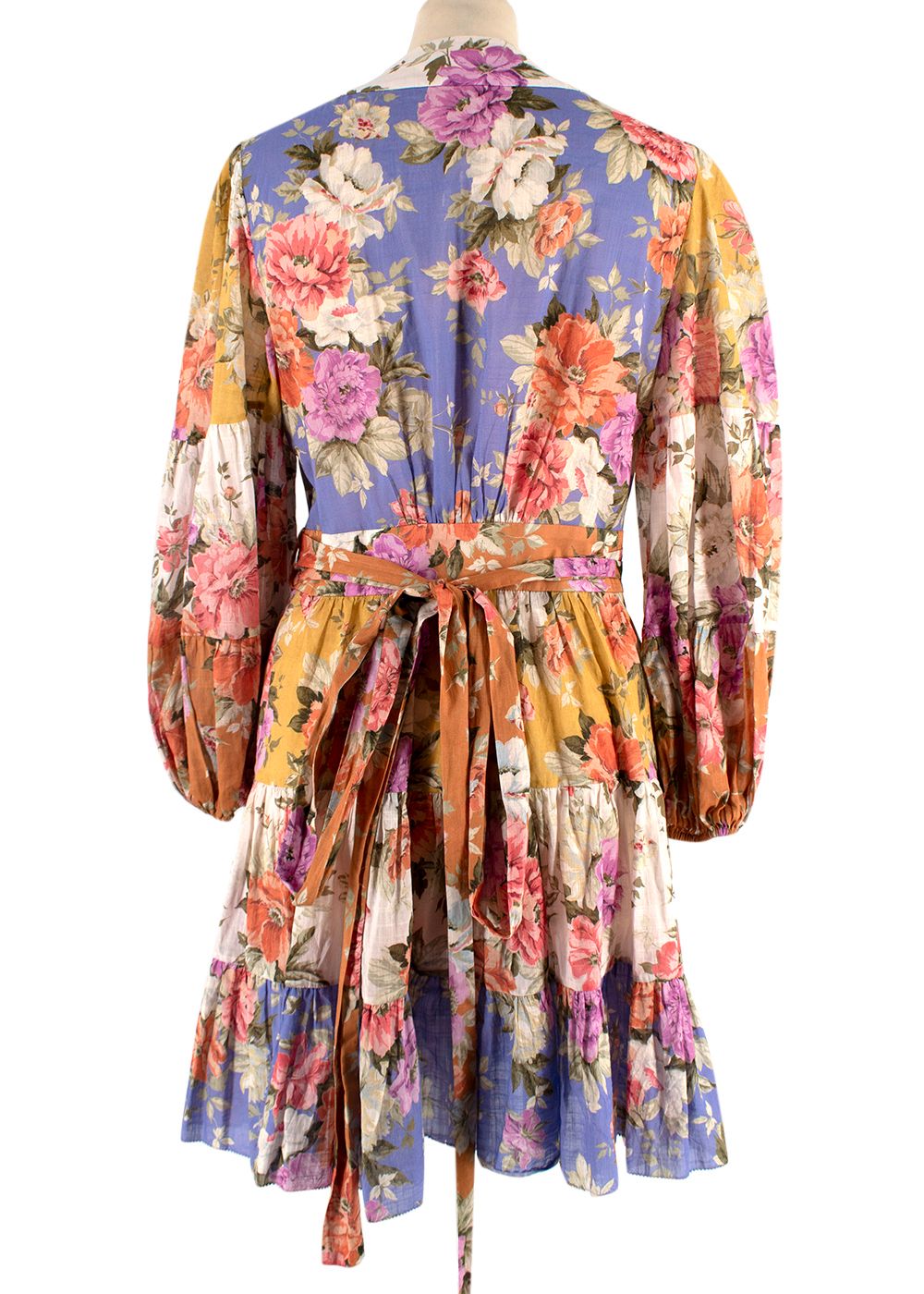 Zimmermann Zimmerman Multicoloured Floral Pattie Wrap Dress Size M cotton