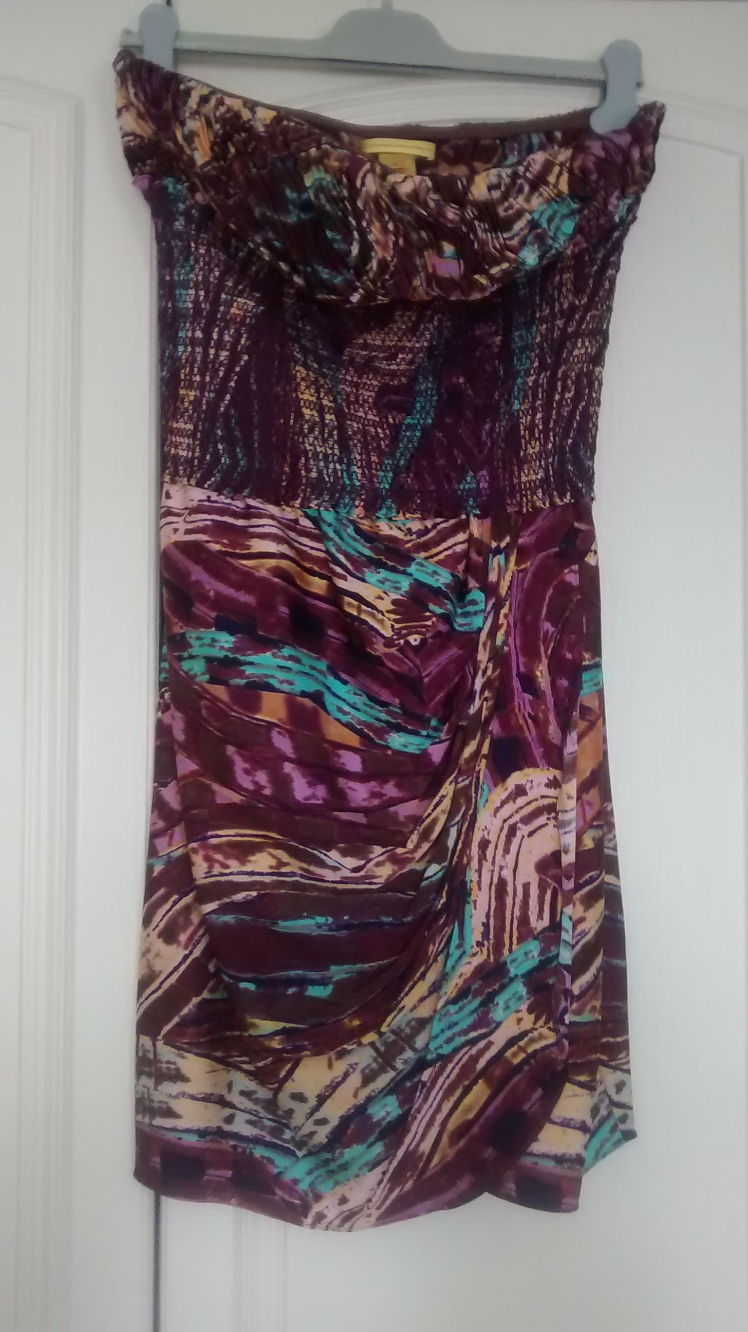 Catherine Malandrino Ladies dress Size M Purple silk