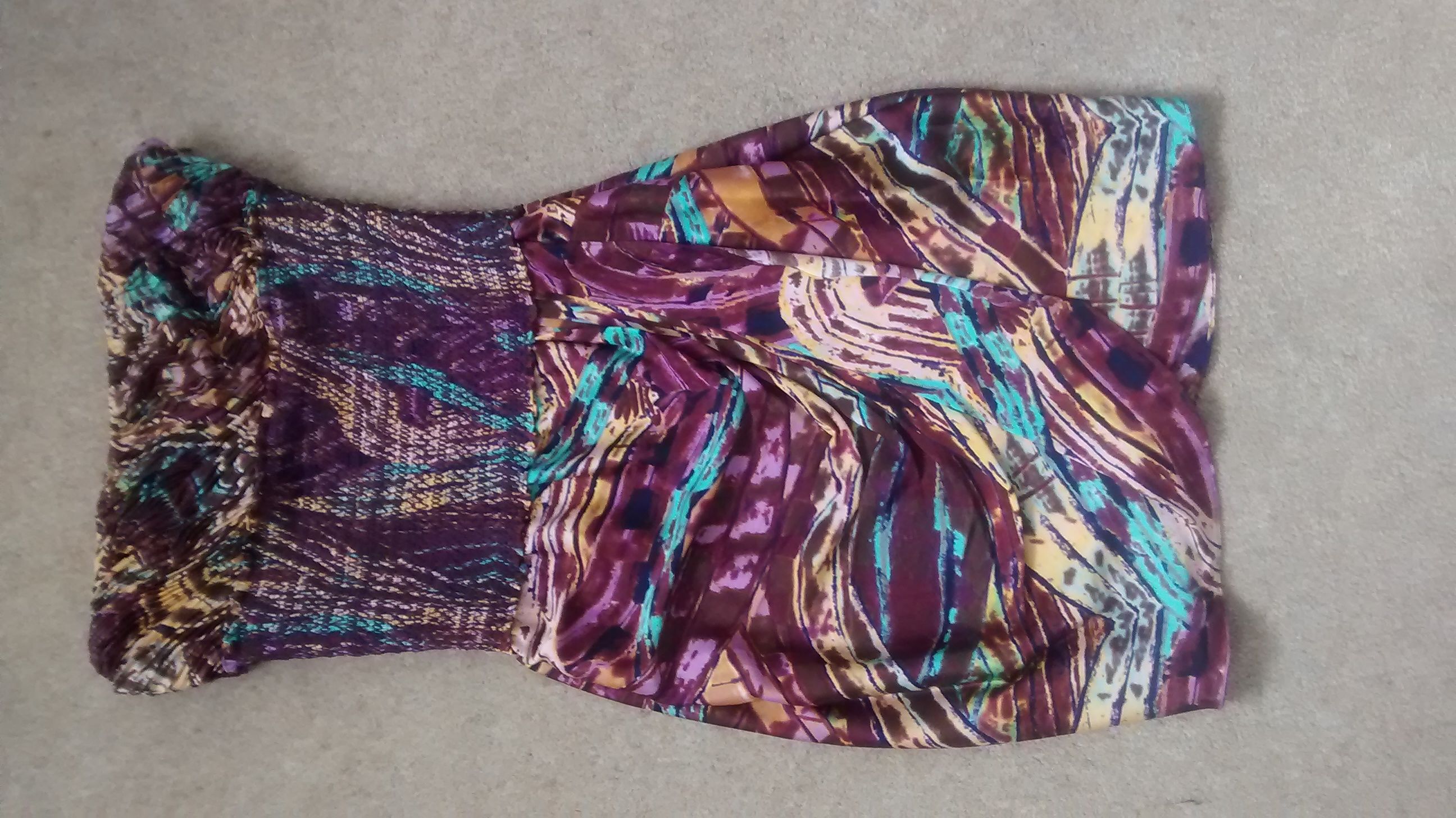 Catherine Malandrino Ladies dress Size M Purple silk