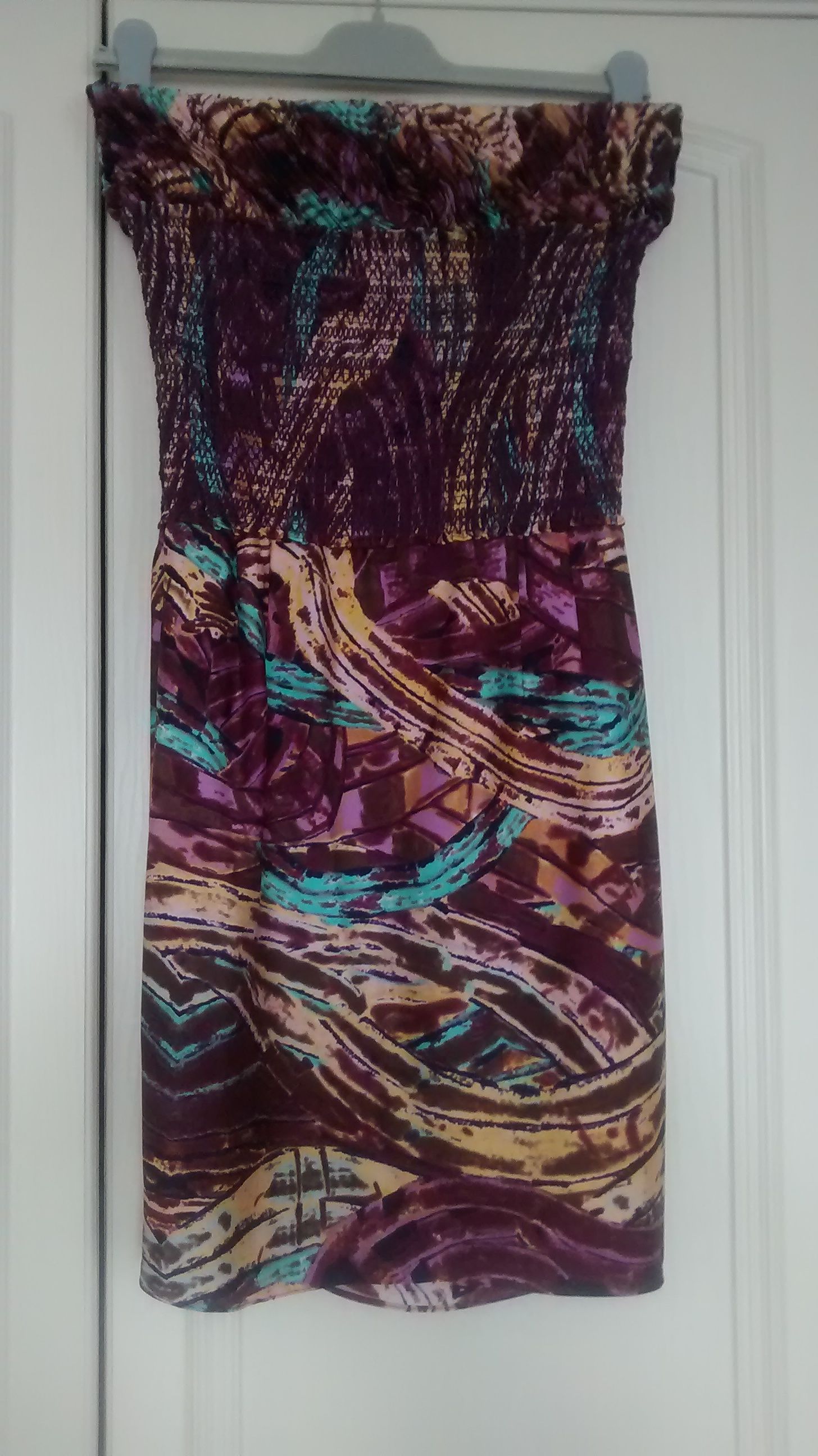 Catherine Malandrino Ladies dress Size M Purple silk