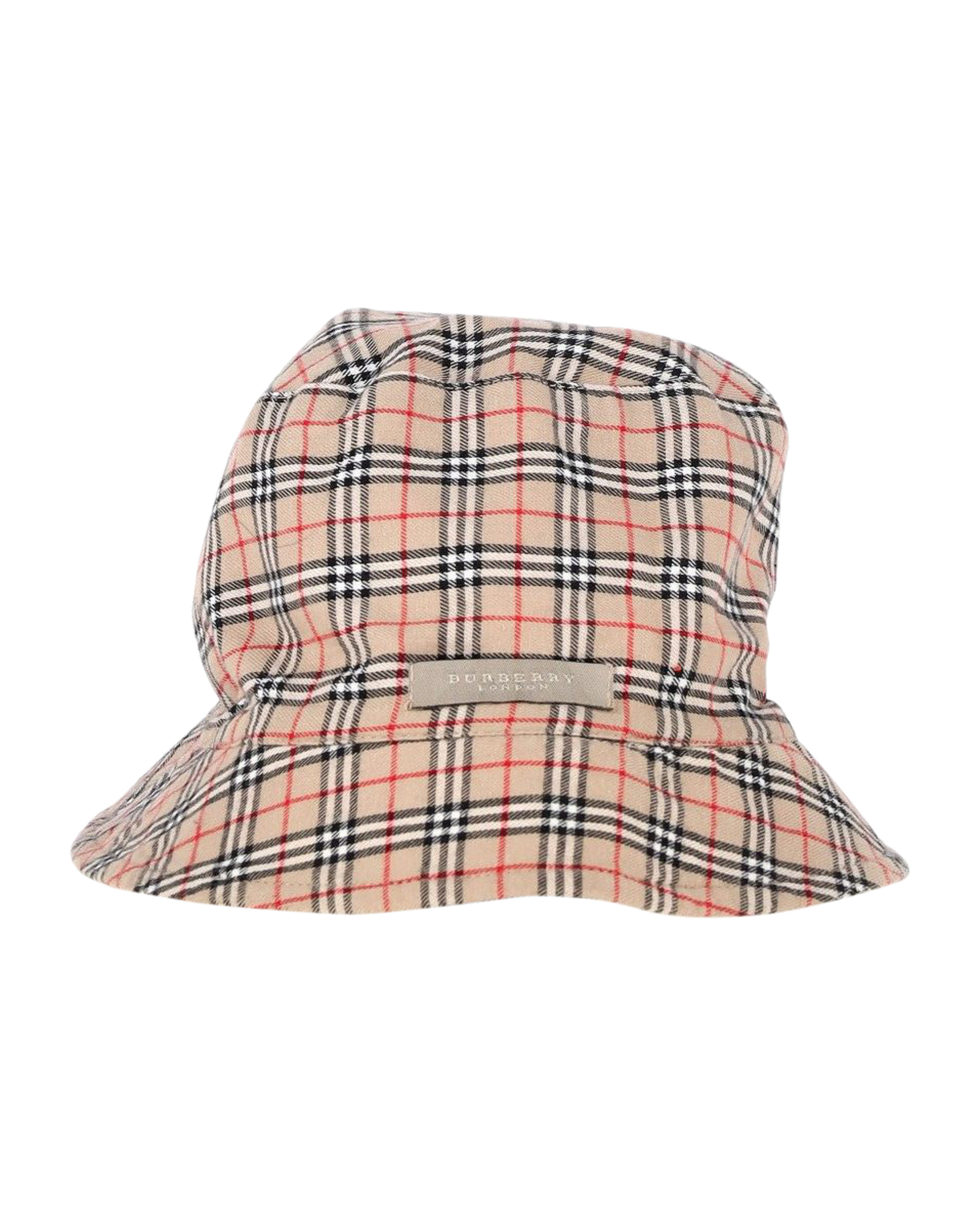 Preowned Burberry Reversible Bucket Hat beige cotton