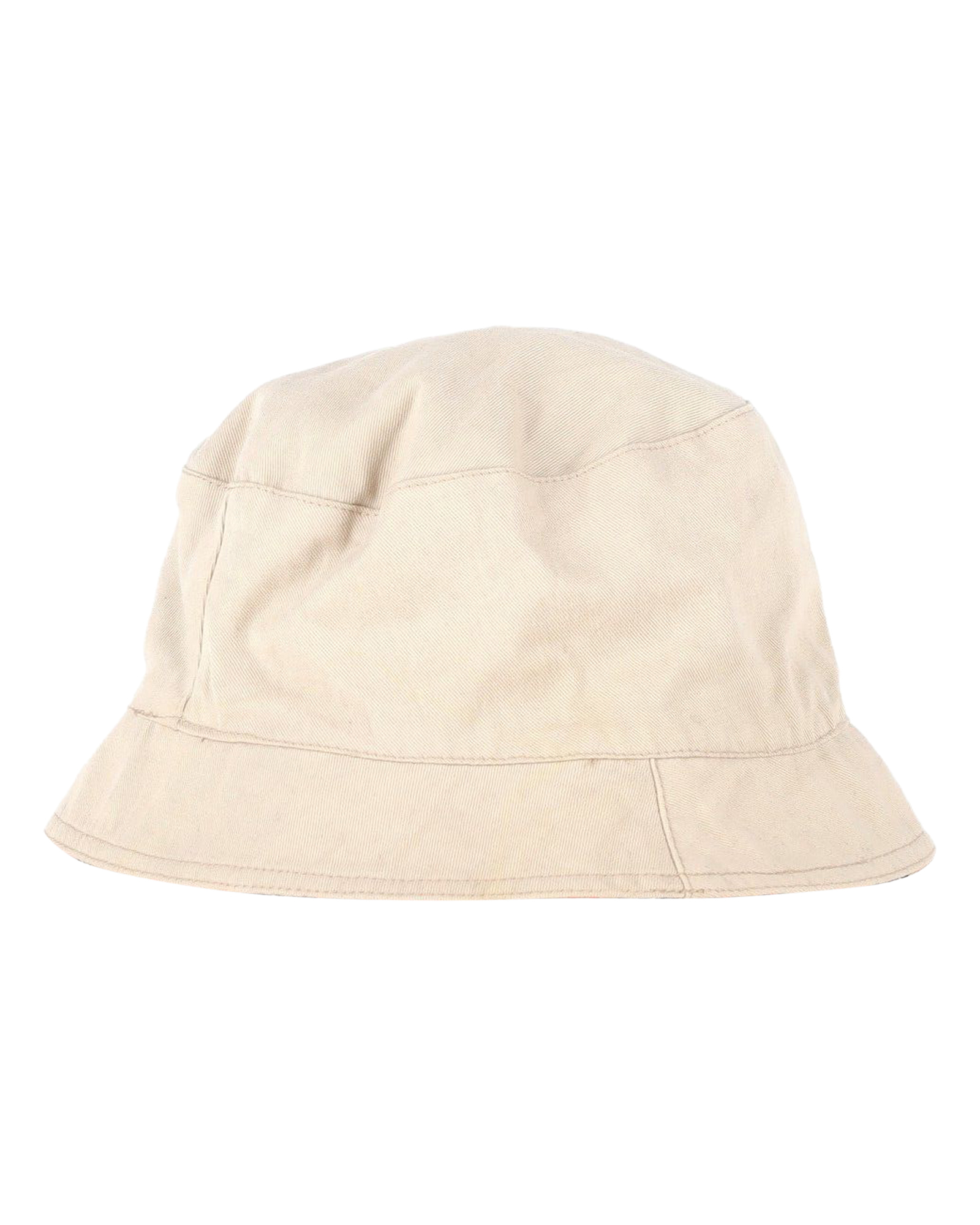 Preowned Burberry Reversible Bucket Hat beige cotton