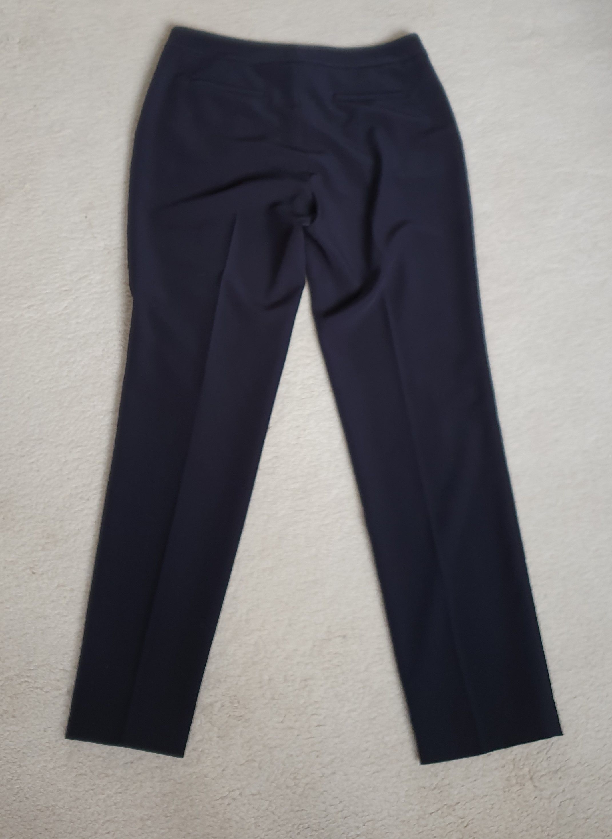 Gerard Darel Navy Tailored Ankle Crop Pants Size XS Blue polyester