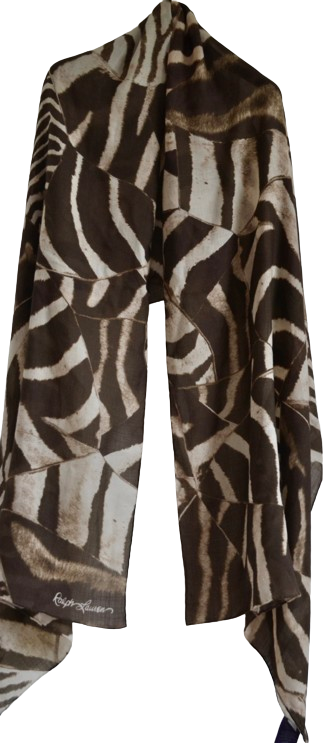 Ralph Lauren Collection Animal Print cashmere scarf