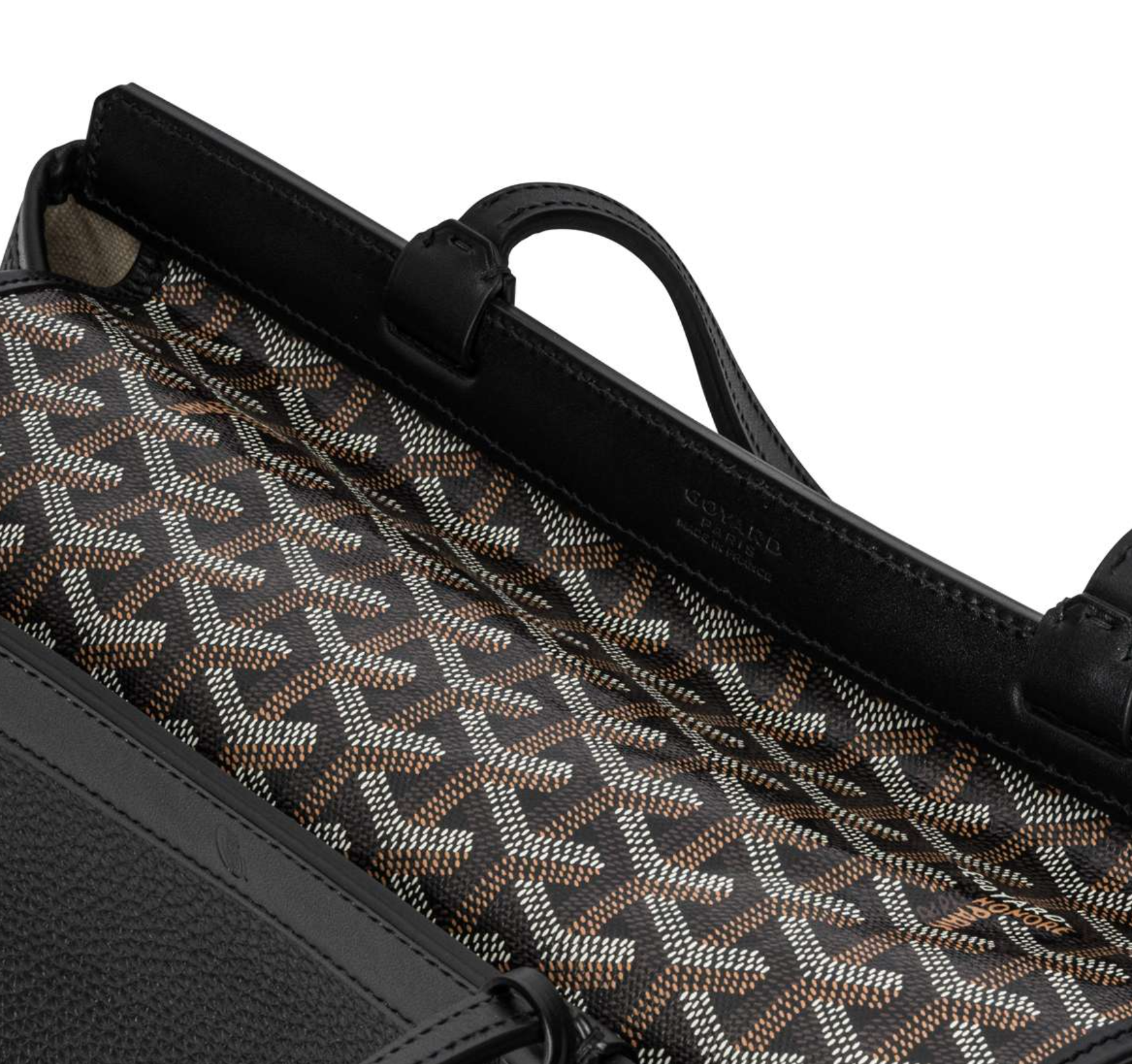 Goyard Black Leather Bellechasse Biaude PM Bag