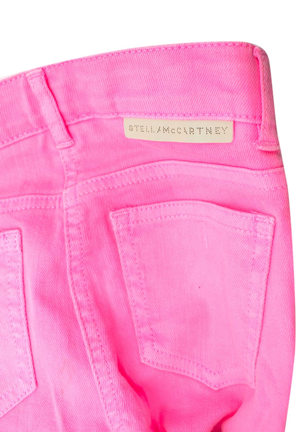 Boys Stella McCartney Fluroscent Pink Skinny Jeans Size 6 Years Fluorescent Pink cotton