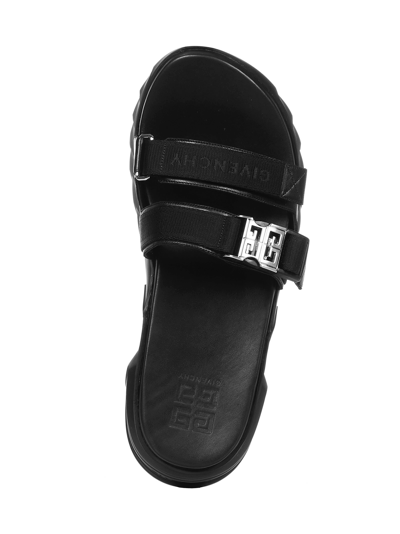 Givenchy Black Leather Marshmallow Sandals Size 41