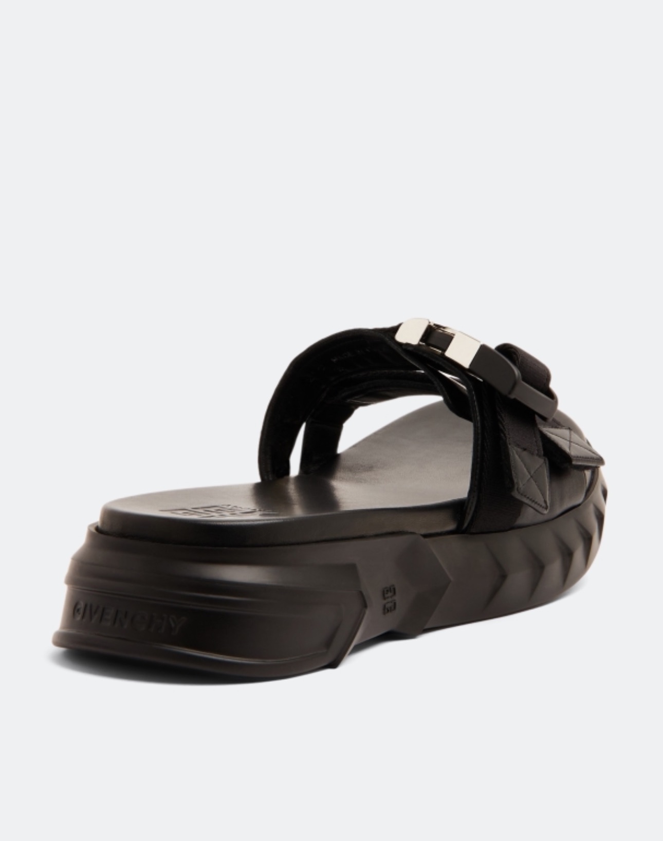 Givenchy Black Leather Marshmallow Sandals Size 41