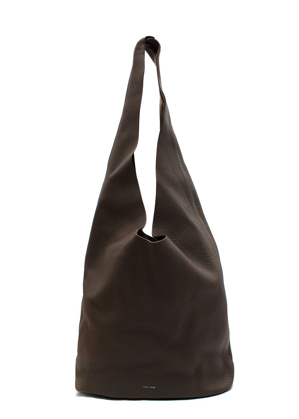 The Row Brown Bindle Three Hobo Leather Bag grained leather