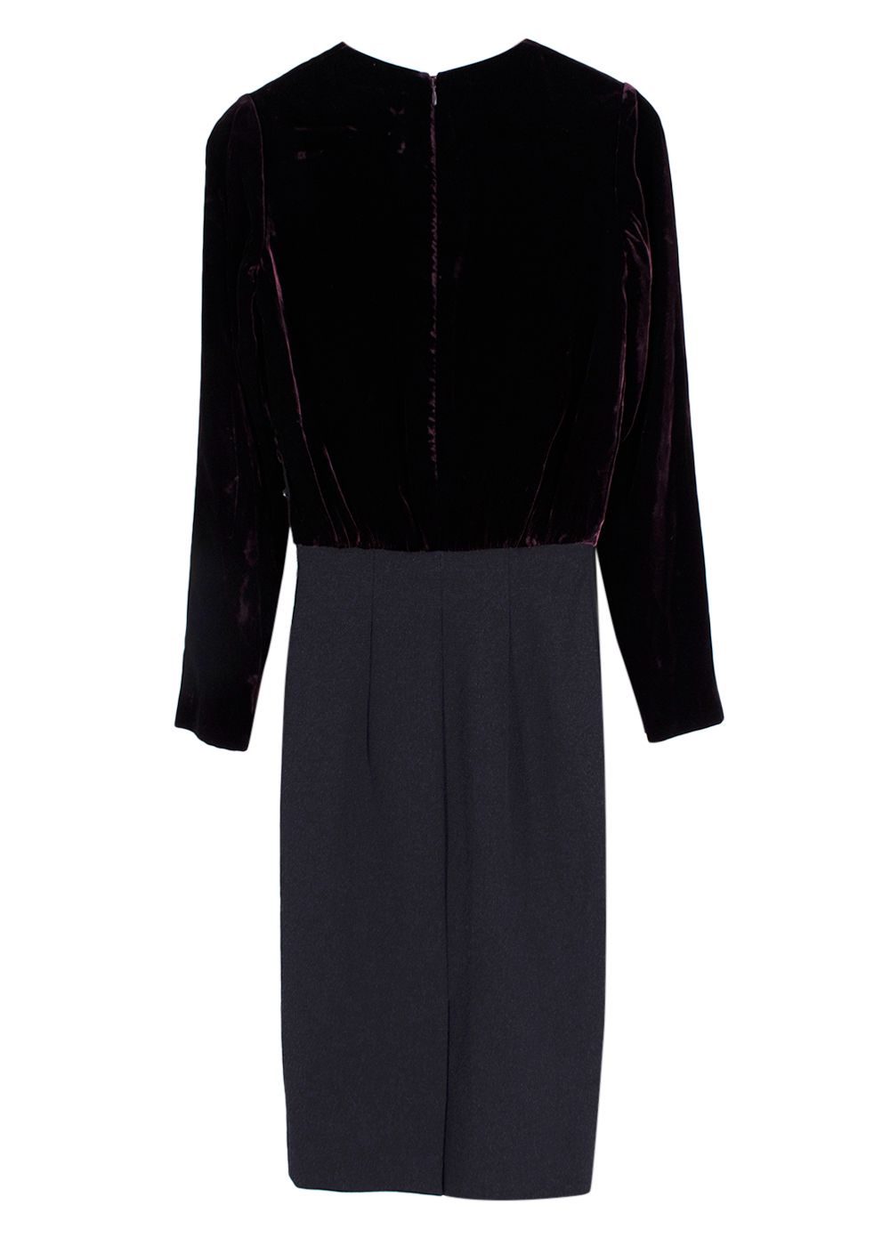 Tom Ford Purple Velvet Midi dress Size XXS viscose