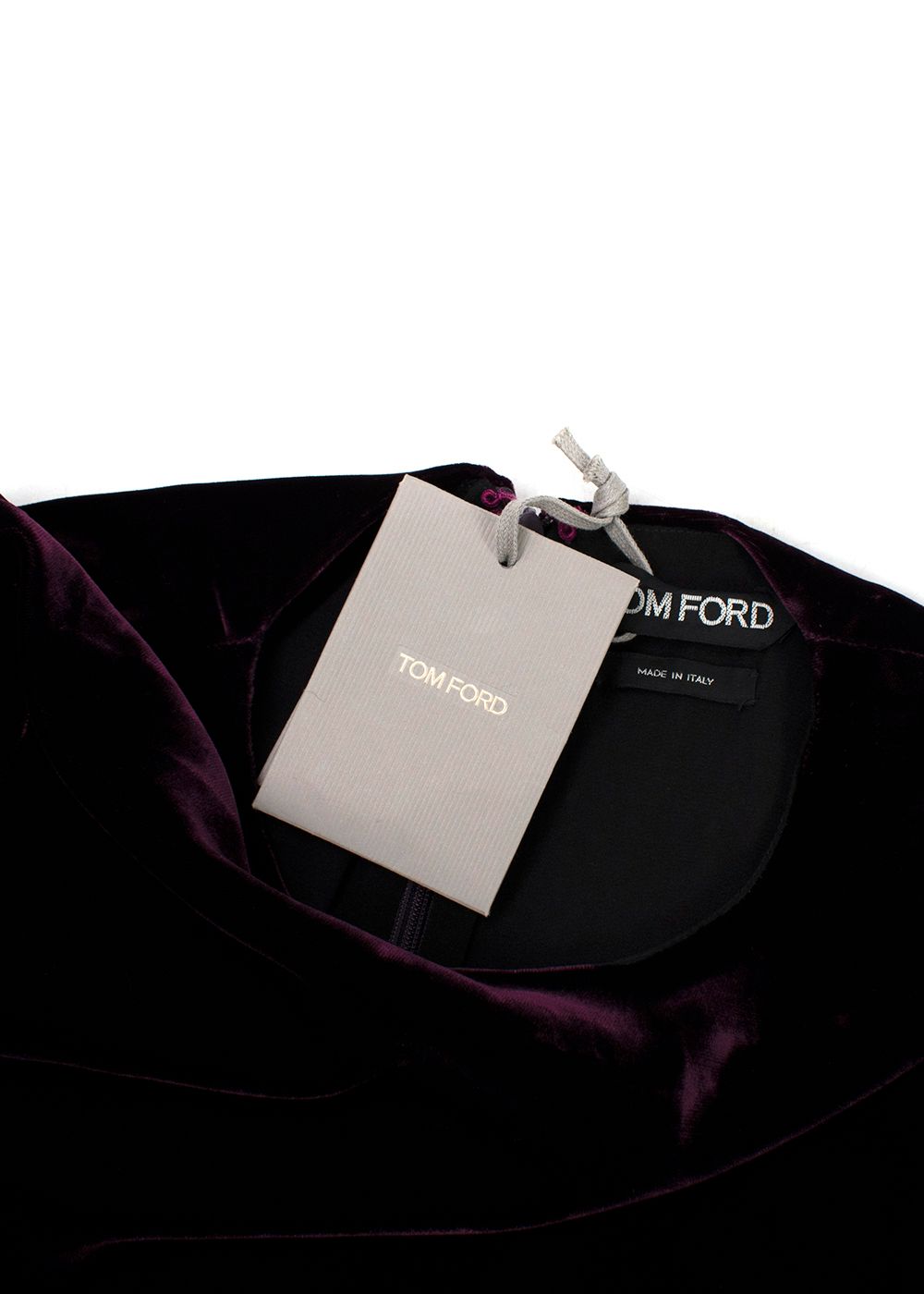 Tom Ford Purple Velvet Midi dress Size XXS viscose