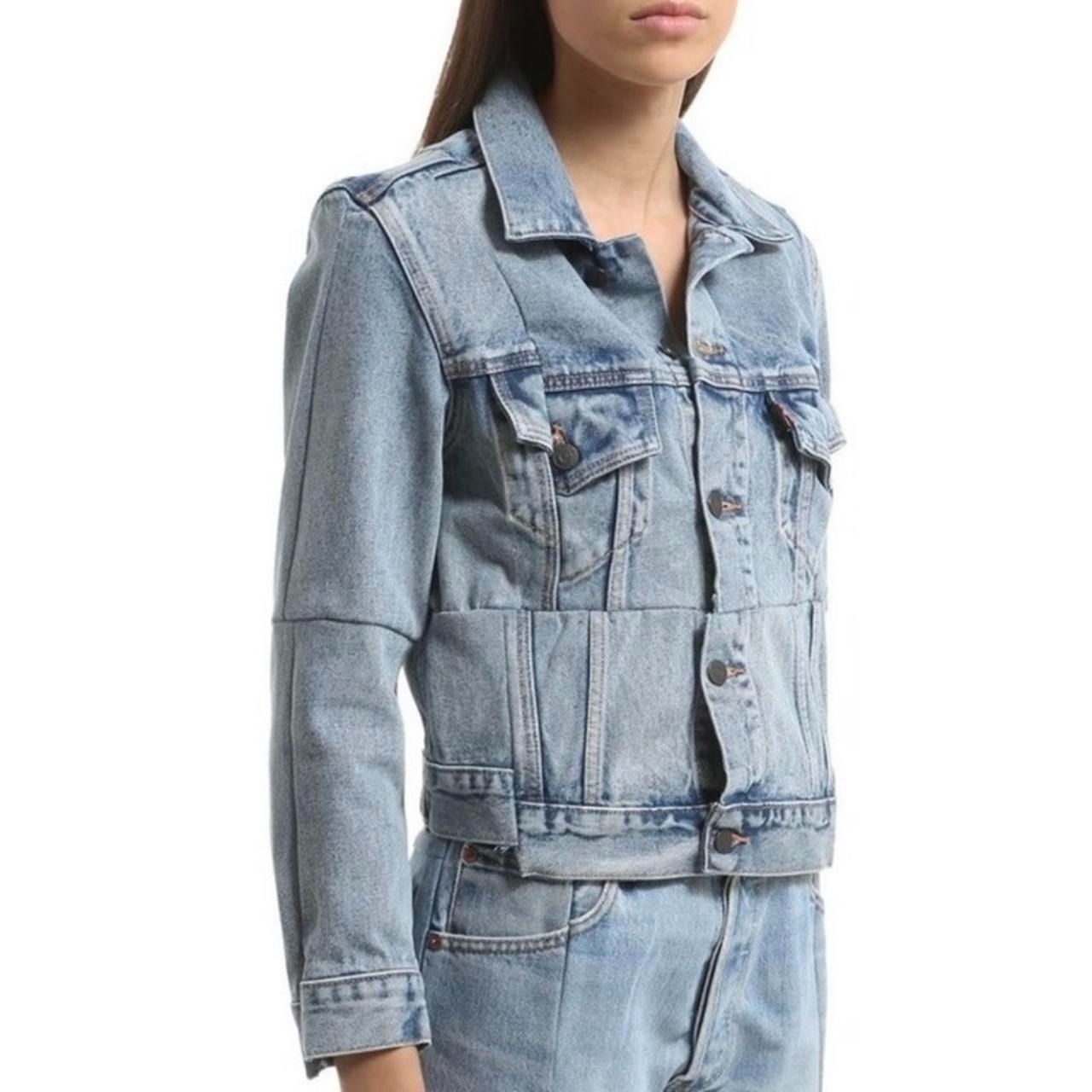 Vetements x Levi's light-wash denim deconstructed jacket Size S