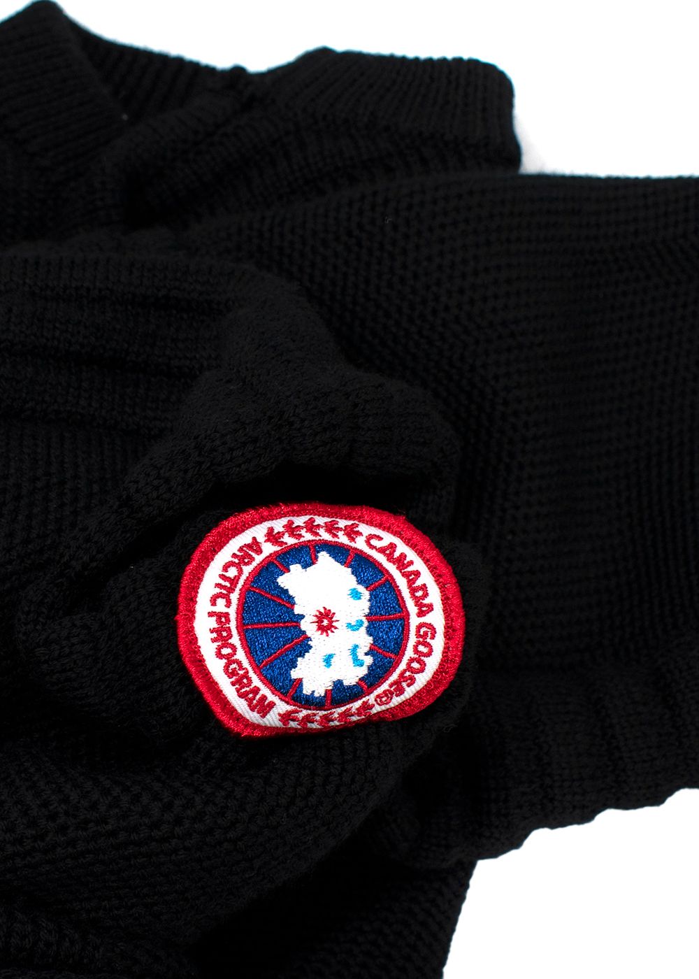 Men's Canada Goose Black Patterson Merino Wool Sweater Size L