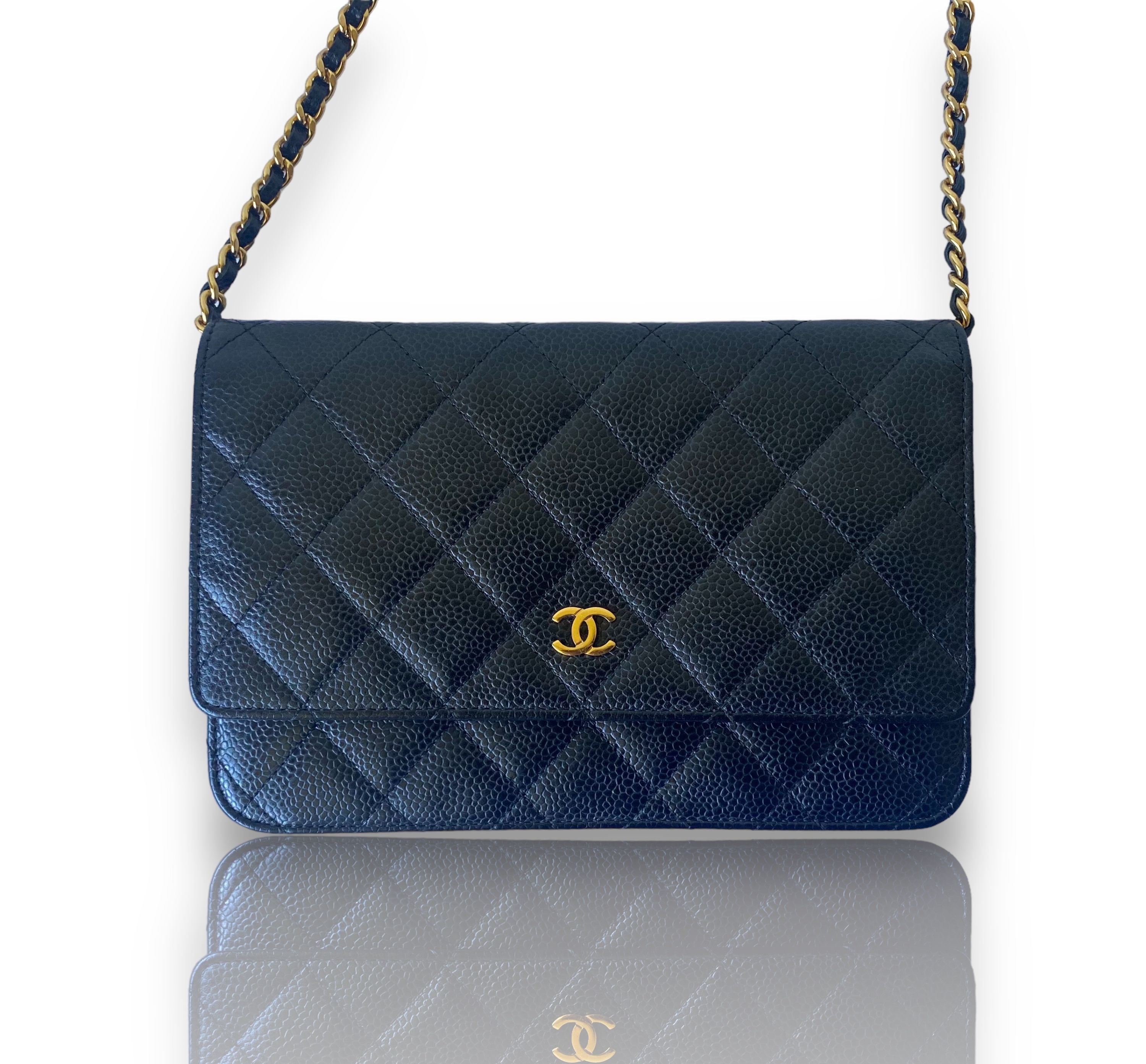 Chanel Caviar Quilted Wallet On Chain